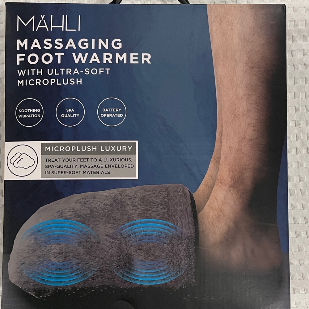 Gray Massaging Foot Warmer